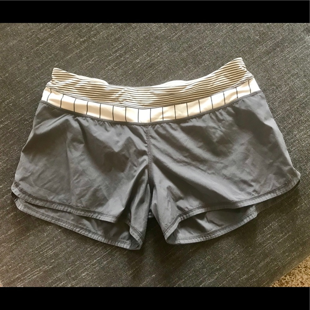 Lululemon gray, cream, & neon short; size 12